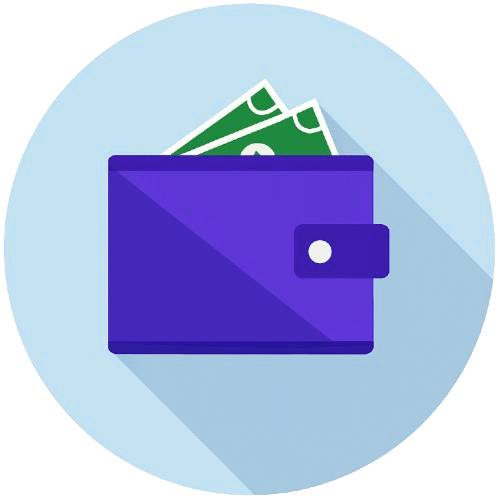 My wallet explainer for the Blossom your Content webshop
