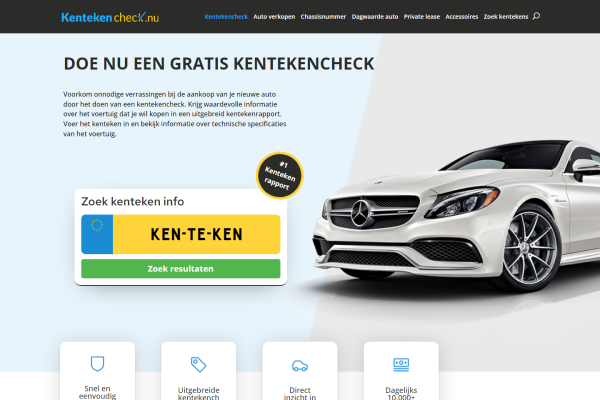 kentekencheck.nu - Sponsored content (excl. content)
