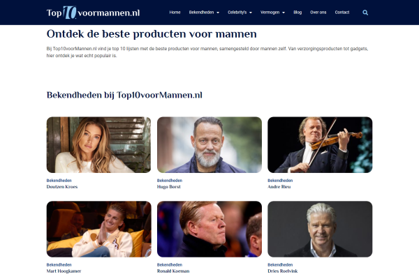 top10voormannen.nl - Sponsored content (incl. content)