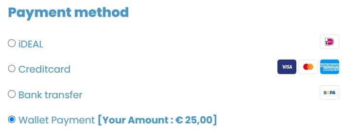pay with wallet